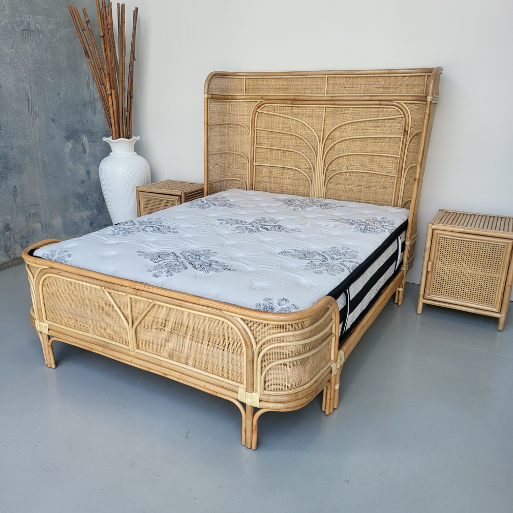 Inverted Coastal Rattan Bed Queen (PRE ORDER)