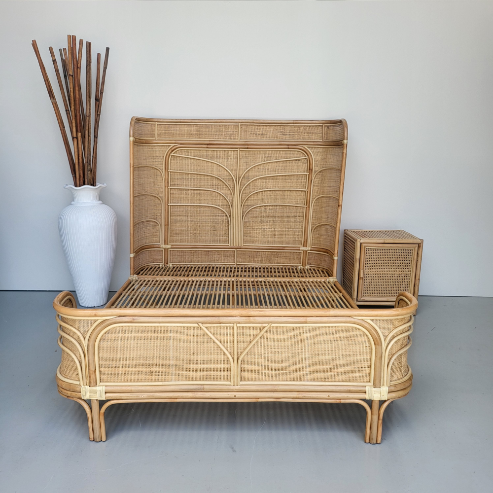 Inverted Coastal Rattan Bed Queen (PRE ORDER)