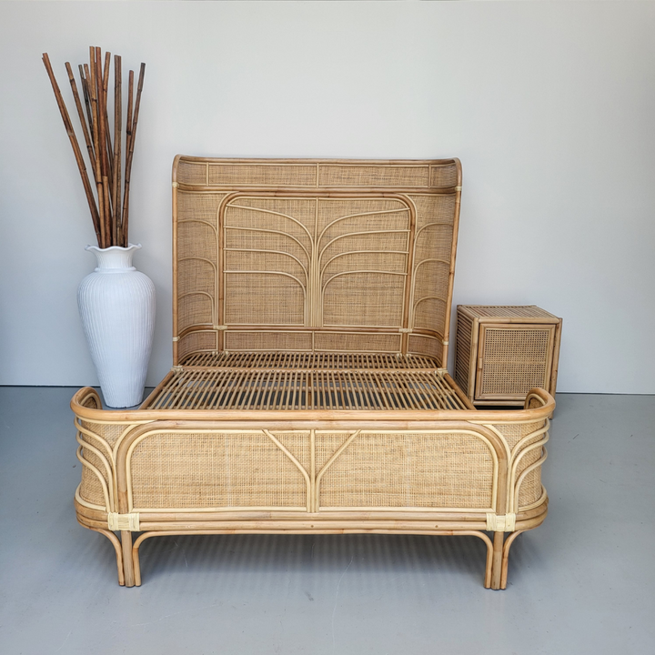 Inverted Coastal Rattan Bed Queen (PRE ORDER)