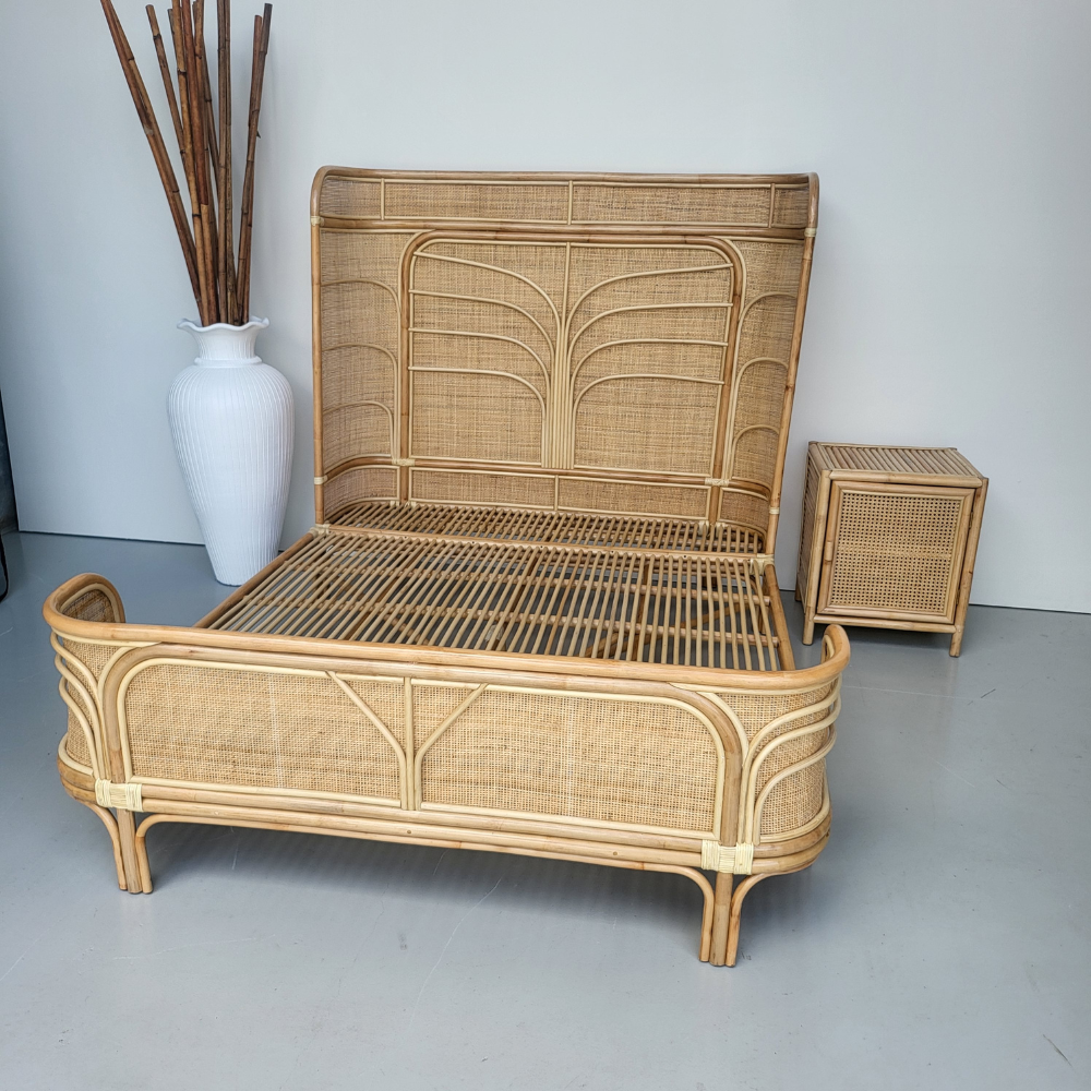 Inverted Coastal Rattan Bed Queen (PRE ORDER)