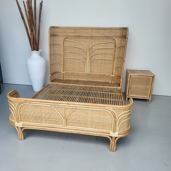 Inverted Coastal Rattan Bed Queen (PRE ORDER)