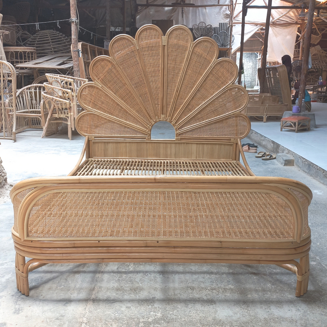 Naomi Rattan Bed (2 Sizes)