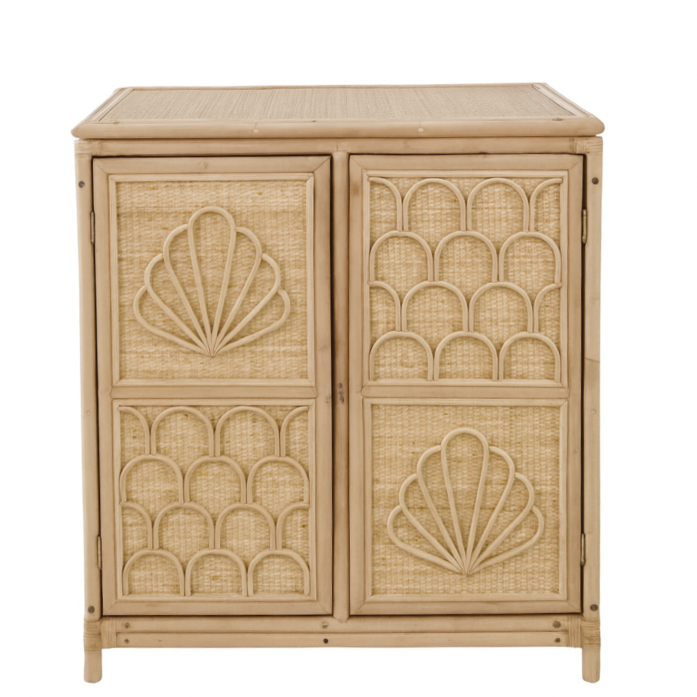 Seashell Dreams Rattan Cabinet