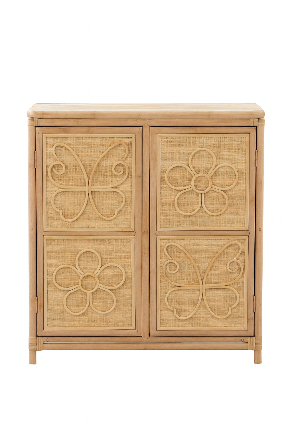 Butterfly & Bloom Rattan Cabinet (PRE ORDER)