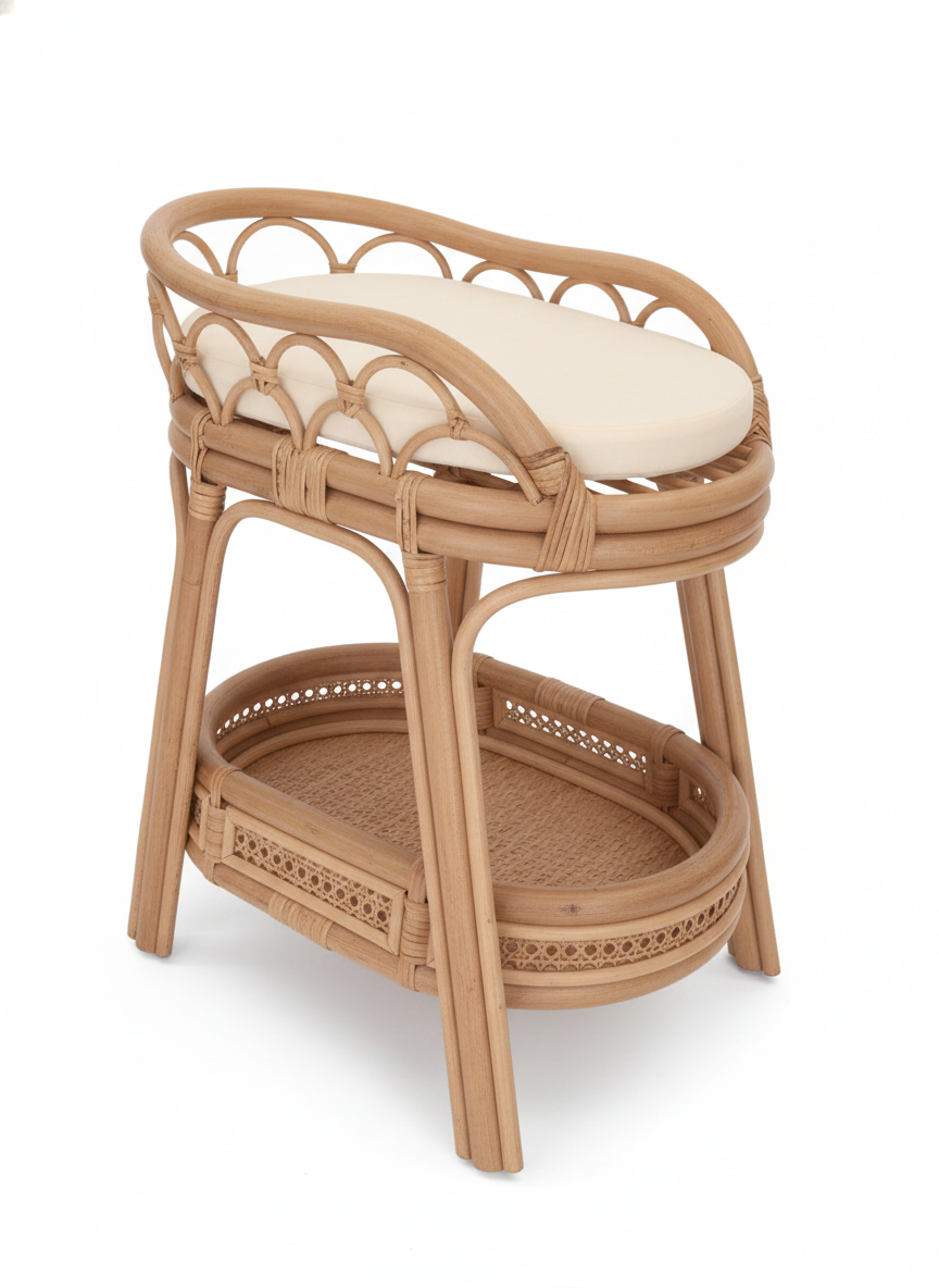Rattan Doll Change Table
