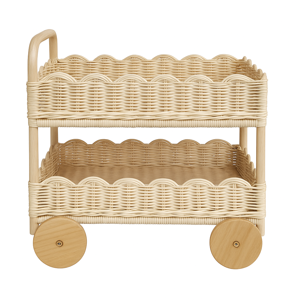 Scalloped Tea Cart (PRE ORDER)