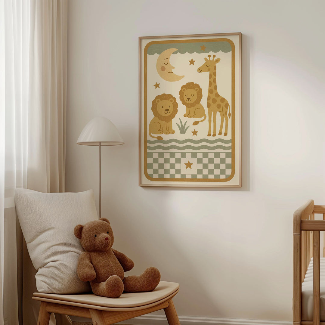 Safari Slumber Art Print