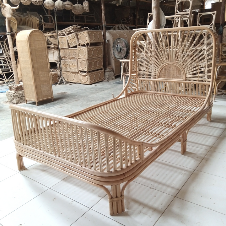 Cicily Rattan Bed King Single