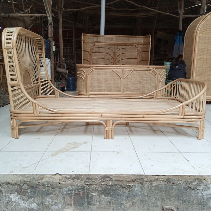 Cicily Rattan Bed King Single