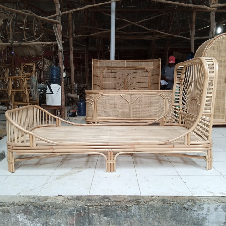 Cicily Rattan Bed King Single
