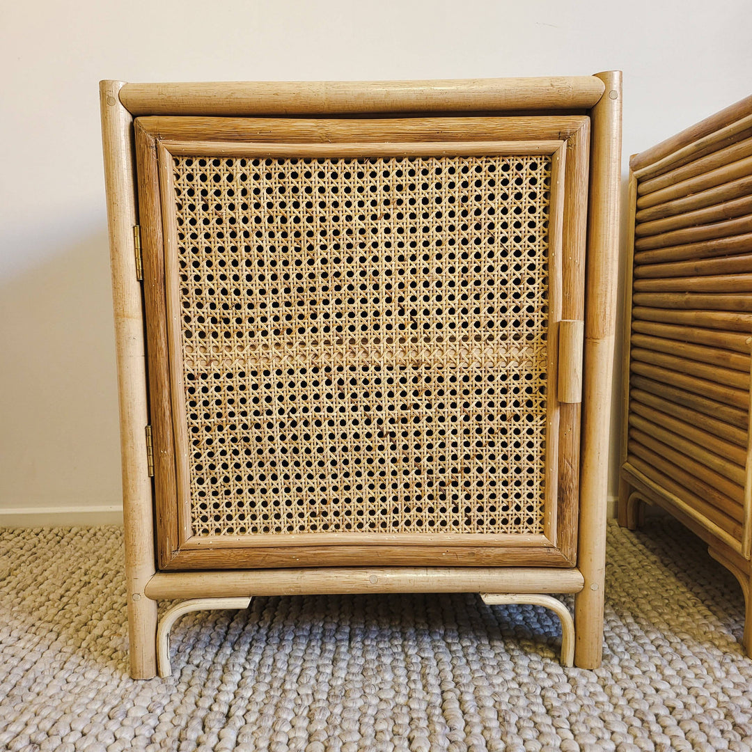 Coastal Rattan Bedside Table Set (PRE ORDER)