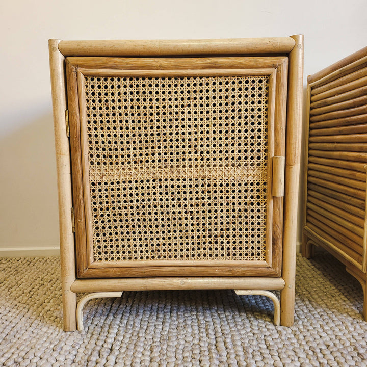 Coastal Rattan Bedside Table Set (PRE ORDER)