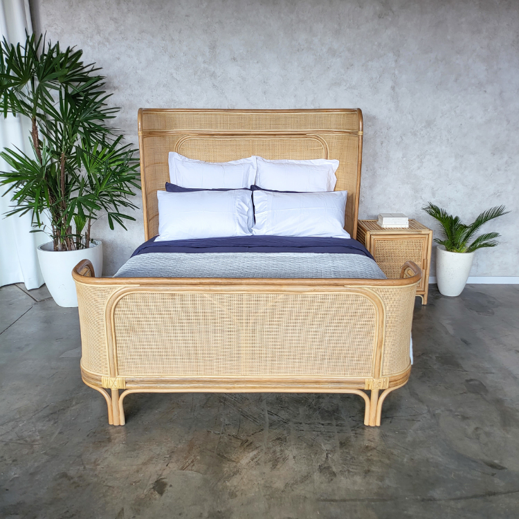 Coastal Rattan Bed Queen (PRE ORDER)