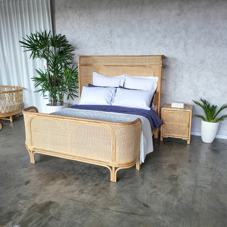 Coastal Rattan Bed Queen (PRE ORDER)