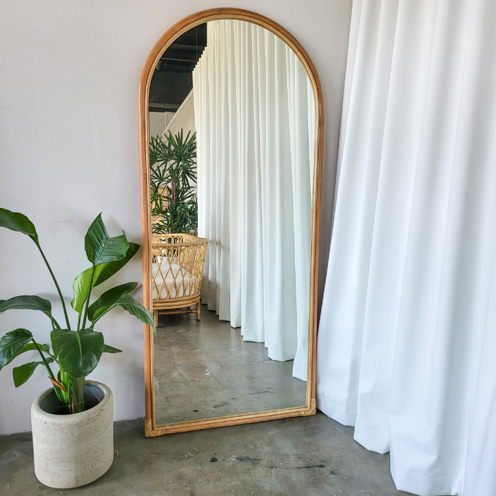 Jade Rattan Mirror (PRE ORDER)