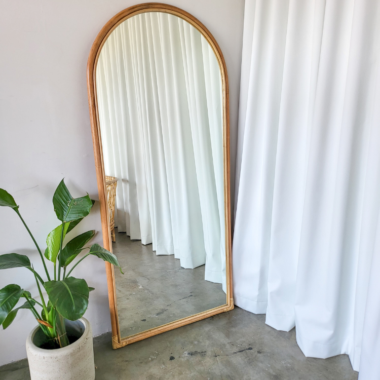 Jade Rattan Mirror (PRE ORDER)