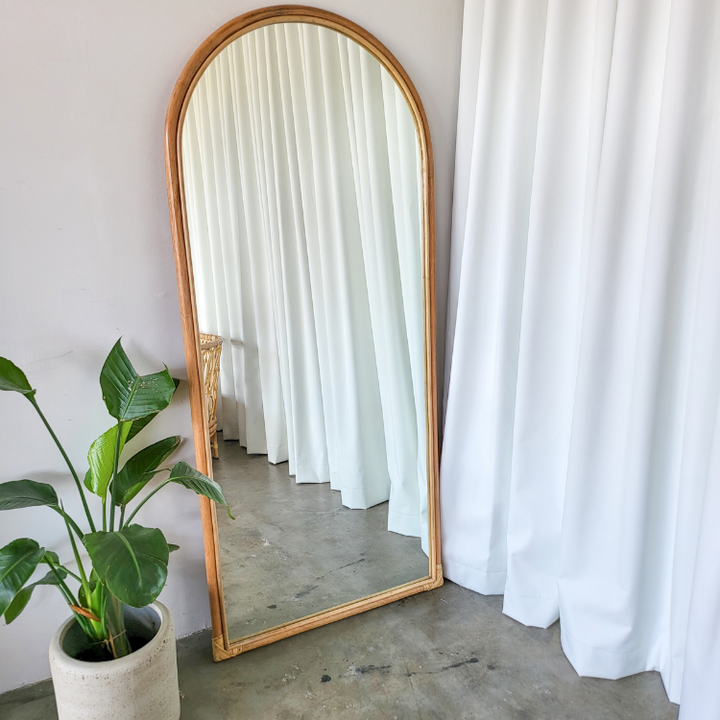 Jade Rattan Mirror (PRE ORDER)