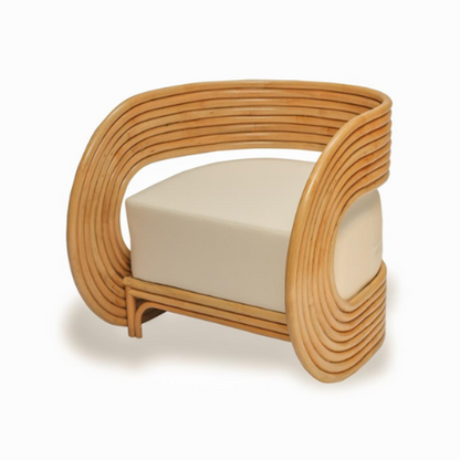 Adele Rattan Sofa Side Chair (PRE ORDER)