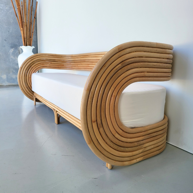 Adele Rattan Sofa (PRE ORDER)
