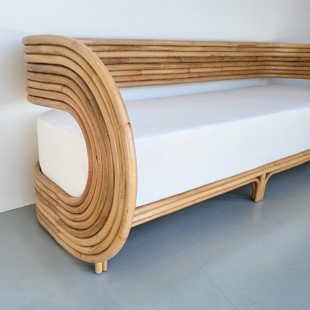 Adele Rattan Sofa (PRE ORDER)