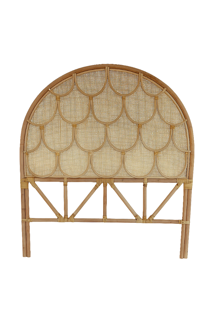 Scalloped Mermaid Single Bedhead