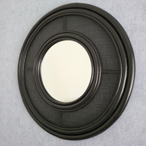 Coastal Rattan Wall Mirror Black (Limited Edition)