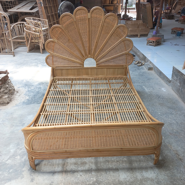 Naomi Rattan Bed Double (Pre Order Nov)