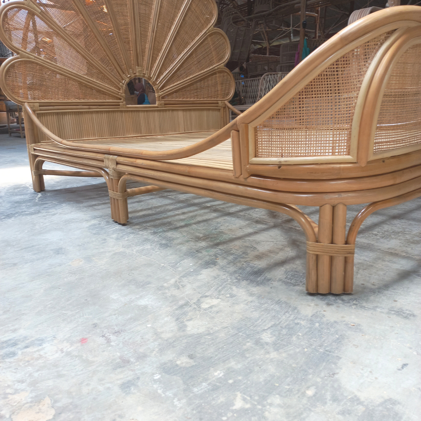 Naomi Rattan Bed (3 Sizes) (PRE ORDER)
