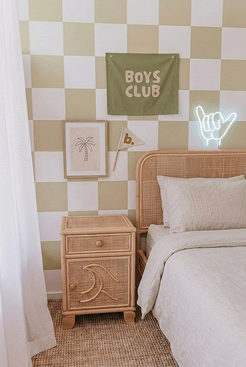 Surfs Up Rattan Bedside Table (PRE ORDER)