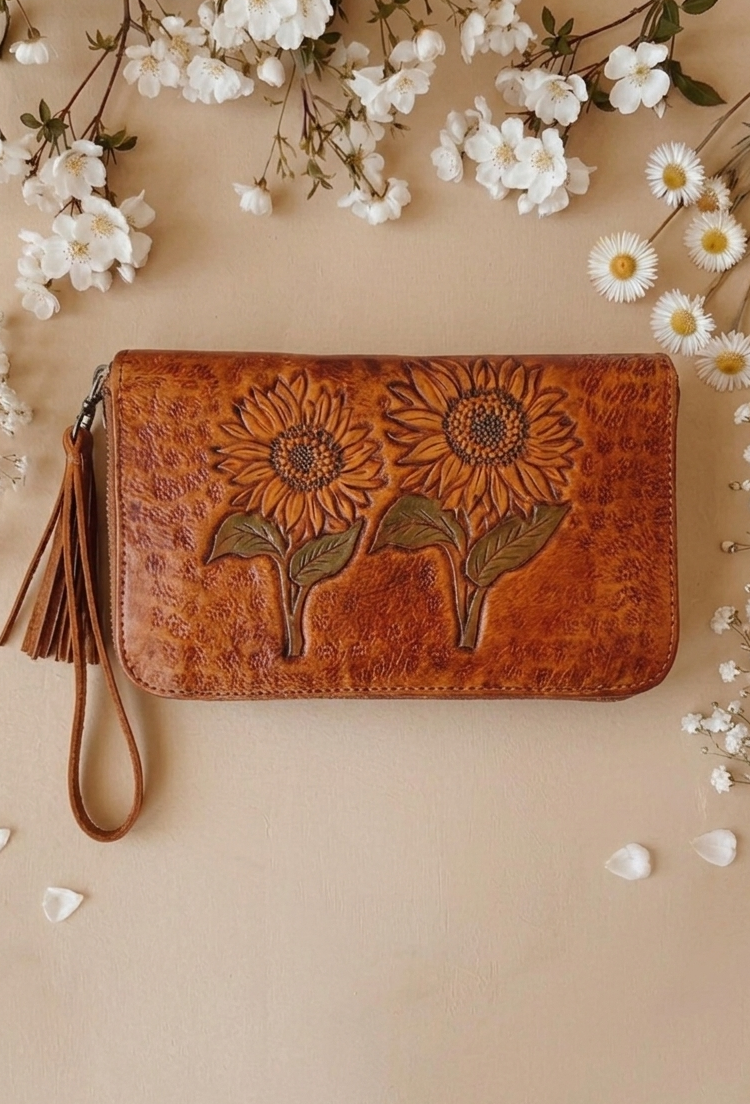 The Sunflower Wallet (MADE TO ORDER)