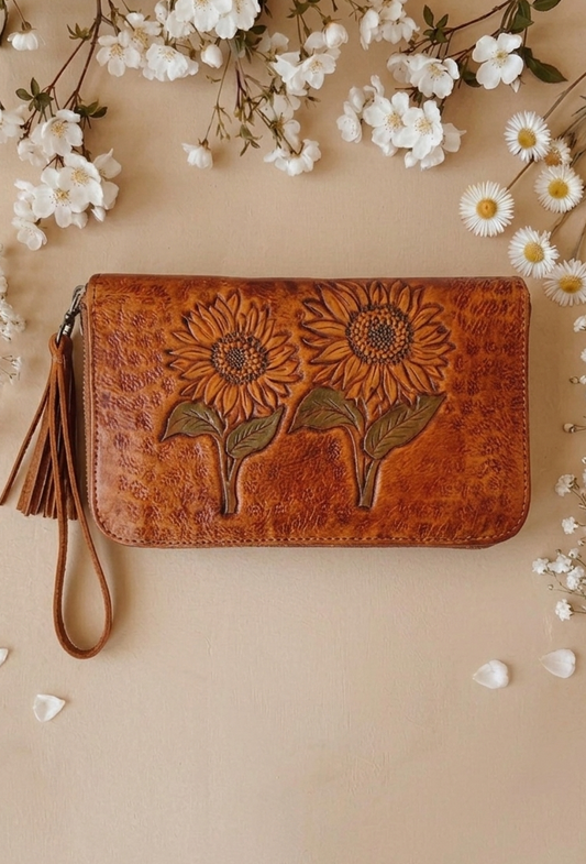 The Sunflower Wallet (MADE TO ORDER)