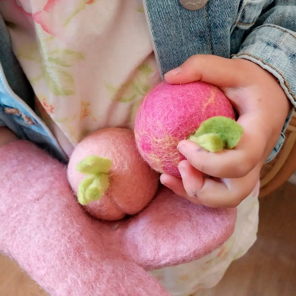 Felt Pink Lady Apple