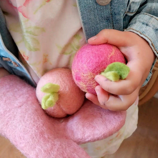 Felt Pink Lady Apple