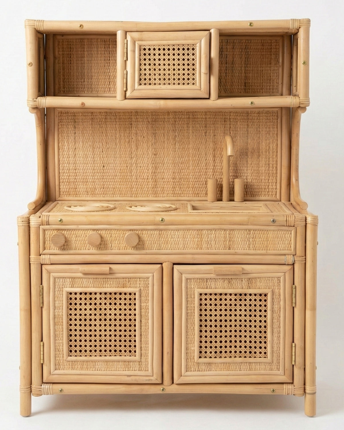 Kitchen Timber Rattan The Beachwave Rattan Kitchen - Large (PRE ORDER) – Beach and Wood