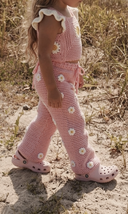 Daisy Crochet Set (MADE TO ORDER)