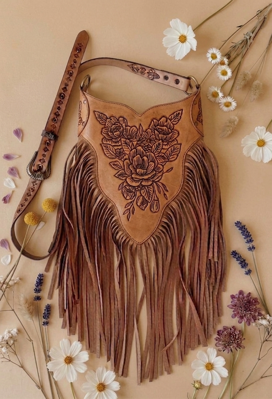 The Desert Rose Fringe Crossbody (MADE TO ORDER)