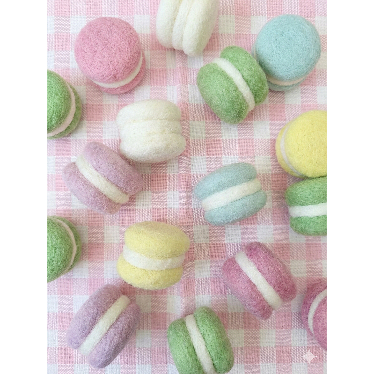 Felt Rainbow Macarons