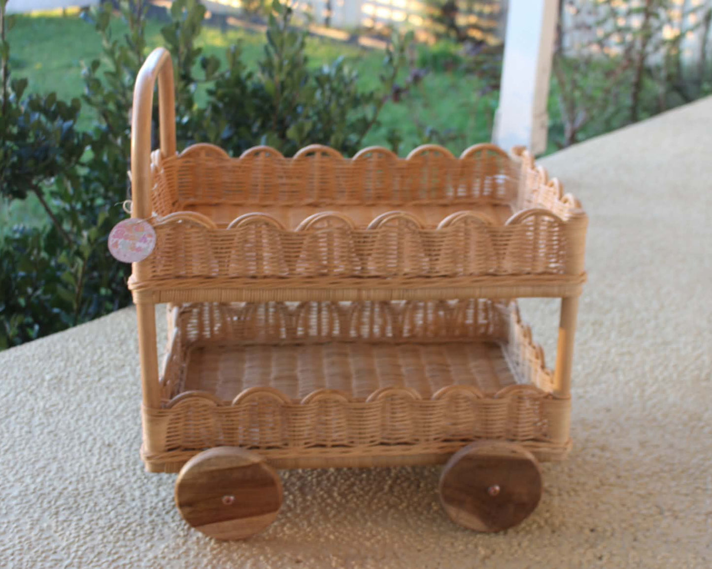 Scalloped Tea Cart
