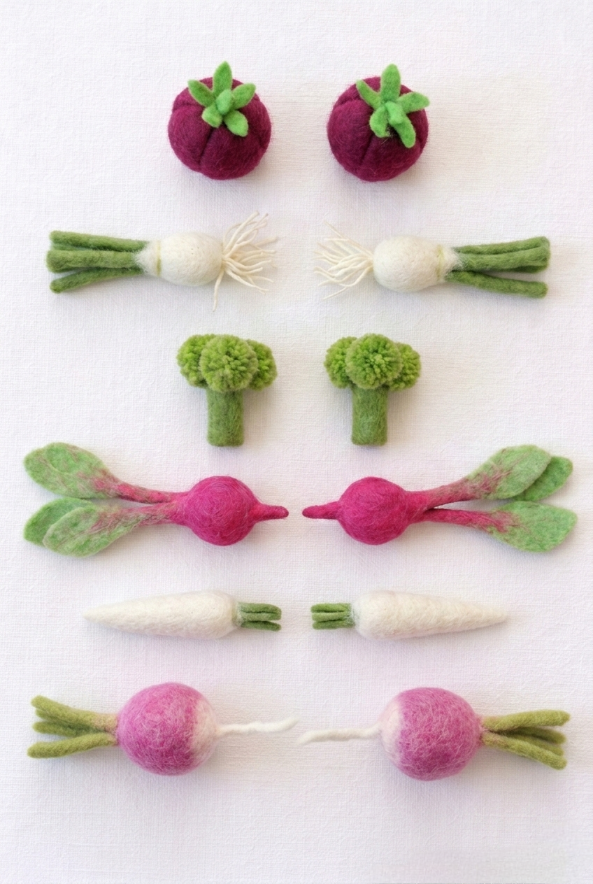 Felt Garden Harvest Vegetable Set