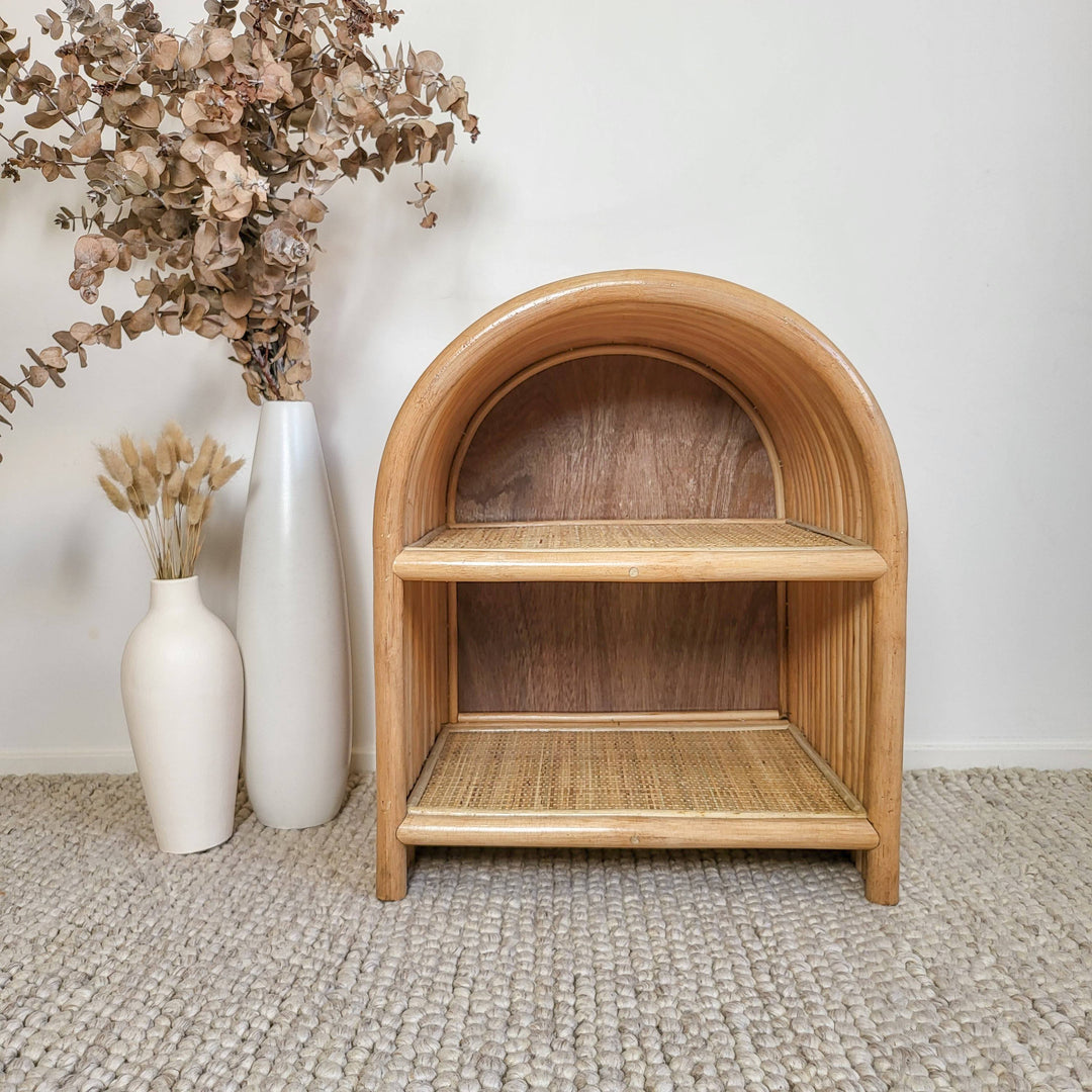 Adele Rattan Bedside Table (Ships out 25 Nov)