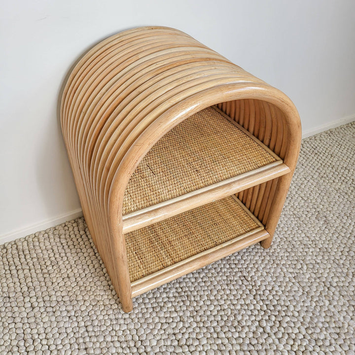 Adele Rattan Bedside Table (Ships out 25 Nov)