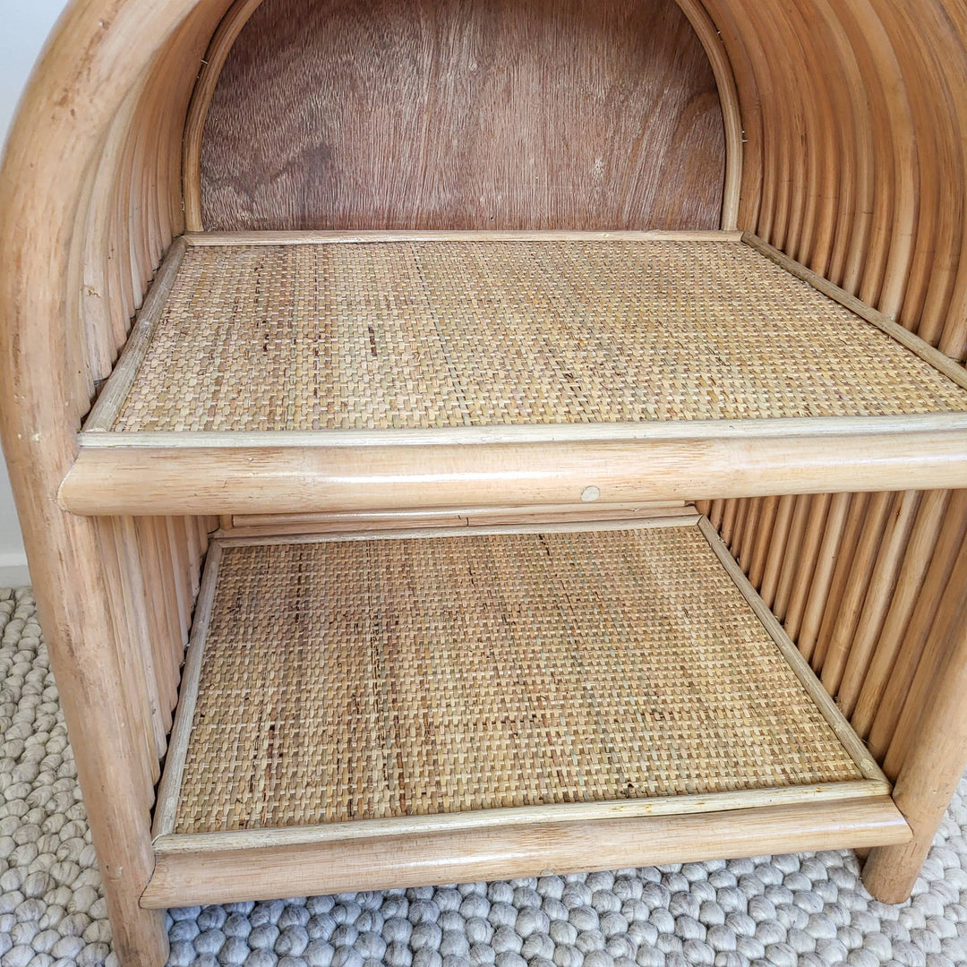 Adele Rattan Bedside Table (Ships out 25 Nov)