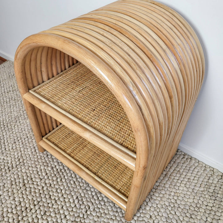 Adele Rattan Bedside Table (Ships out 25 Nov)