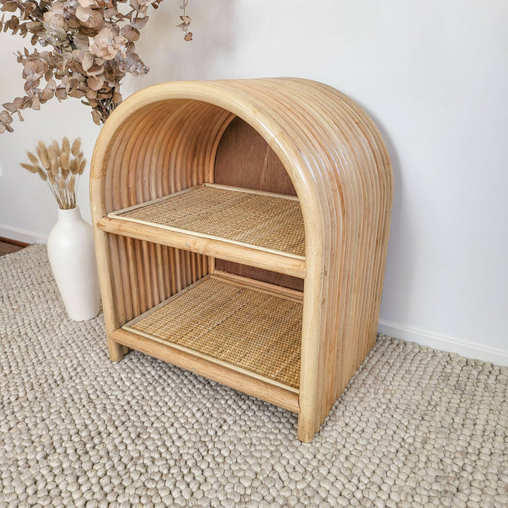 Adele Rattan Bedside Table (Ships out 25 Nov)