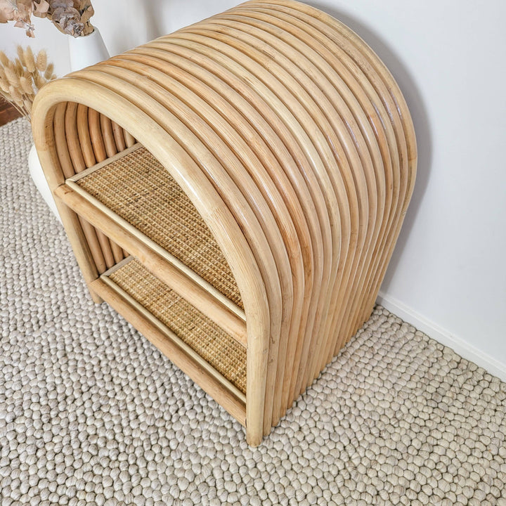 Adele Rattan Bedside Table (Ships out 25 Nov)