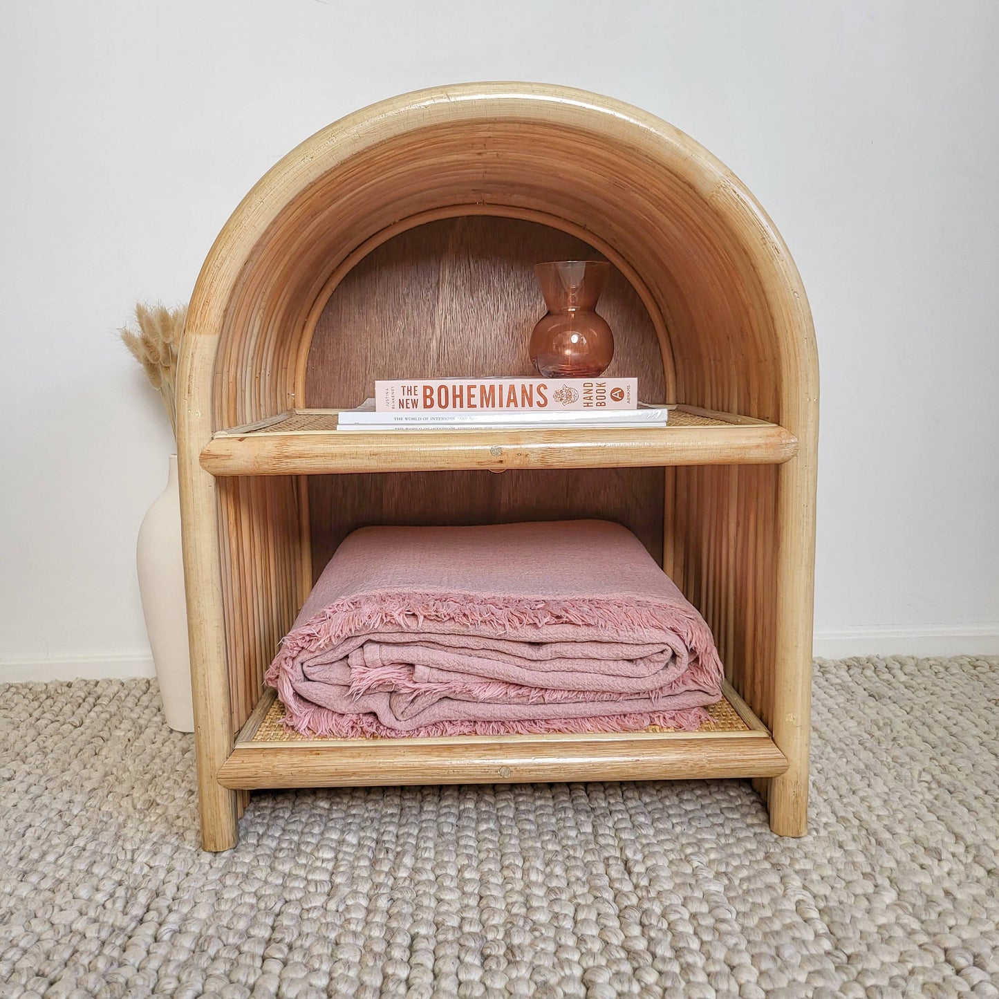 Adele Rattan Bedside Table (PRE ORDER)