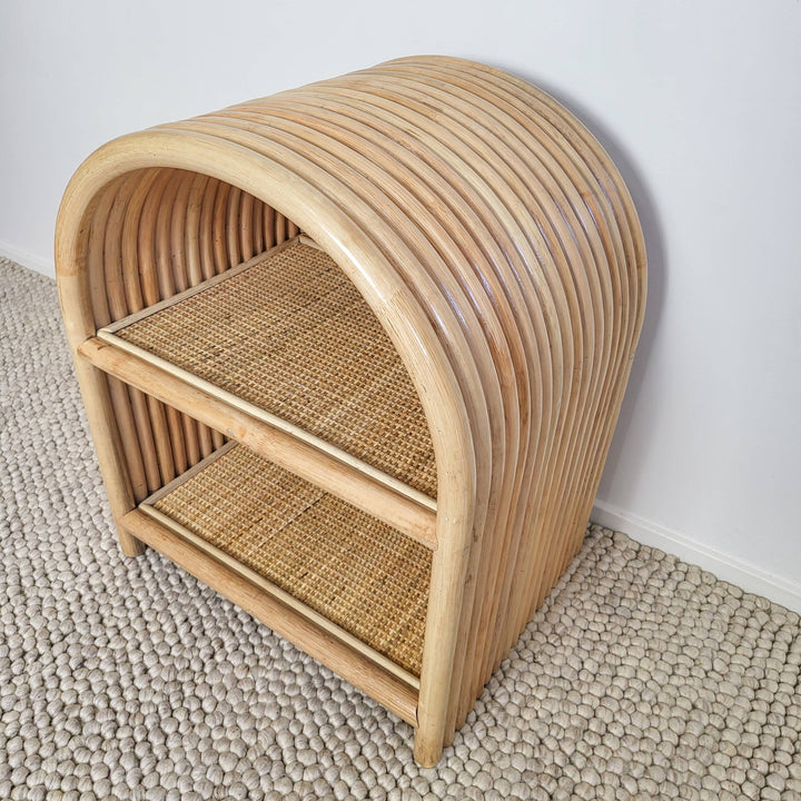 Adele Rattan Bedside Table (Ships out 25 Nov)