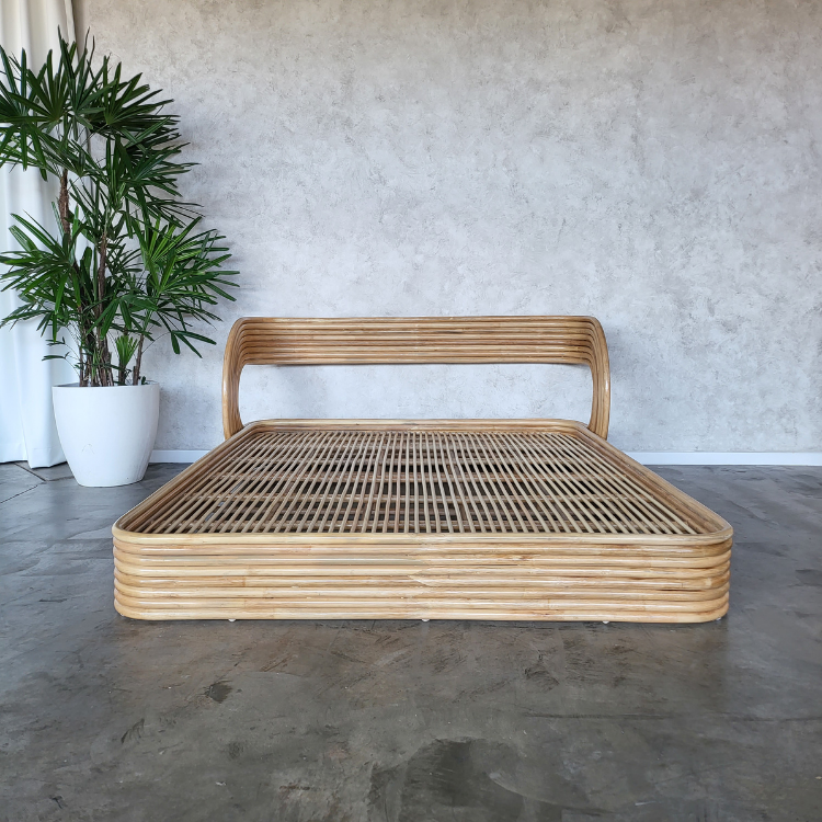 Adele Rattan Bed (4 Sizes) (PRE ORDER)