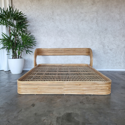 Adele Rattan Bed (4 Sizes) (PRE ORDER)