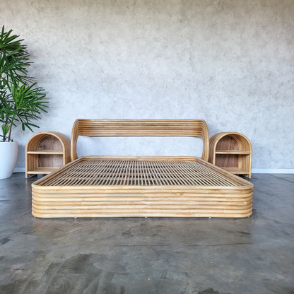 Adele Rattan Bed (4 Sizes) (PRE ORDER)